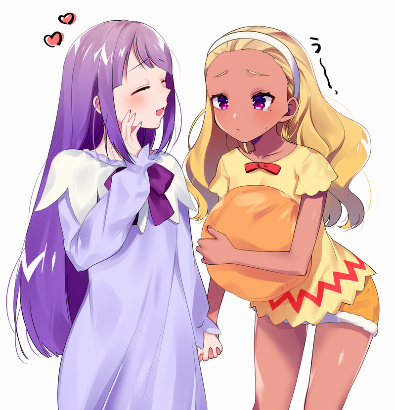 kaguya madoka and amamiya elena (precure and 1 more) drawn by tsunoshima_kujira
