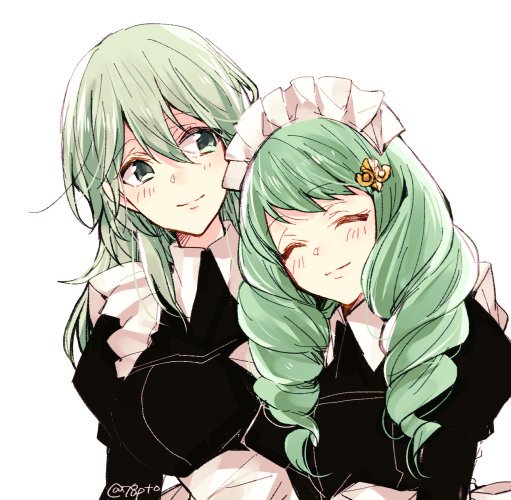 female byleth and flayn (fire emblem and 1 more) drawn by naho_(pi988y)
