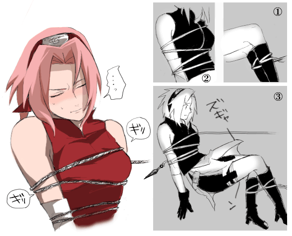 haruno sakura (naruto and 1 more) drawn by kasen_(kasen805)