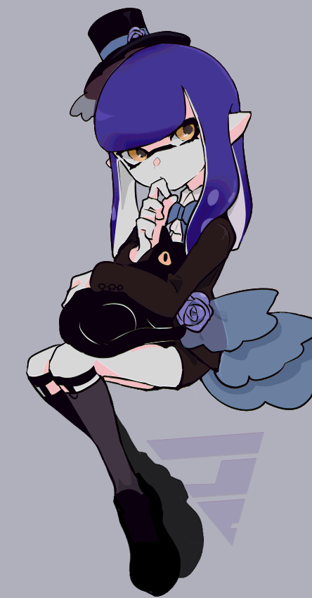 inkling player character and inkling girl (splatoon) drawn by imaikuy0
