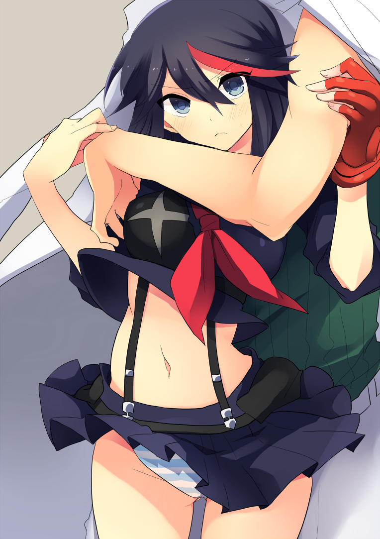 matoi ryuuko, senketsu, and sanageyama uzu (kill la kill) drawn by anko_(kirikiri)
