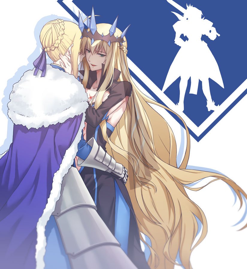 artoria pendragon, saber, mordred, and morgan le fay (fate and 2 more) drawn by yohchi
