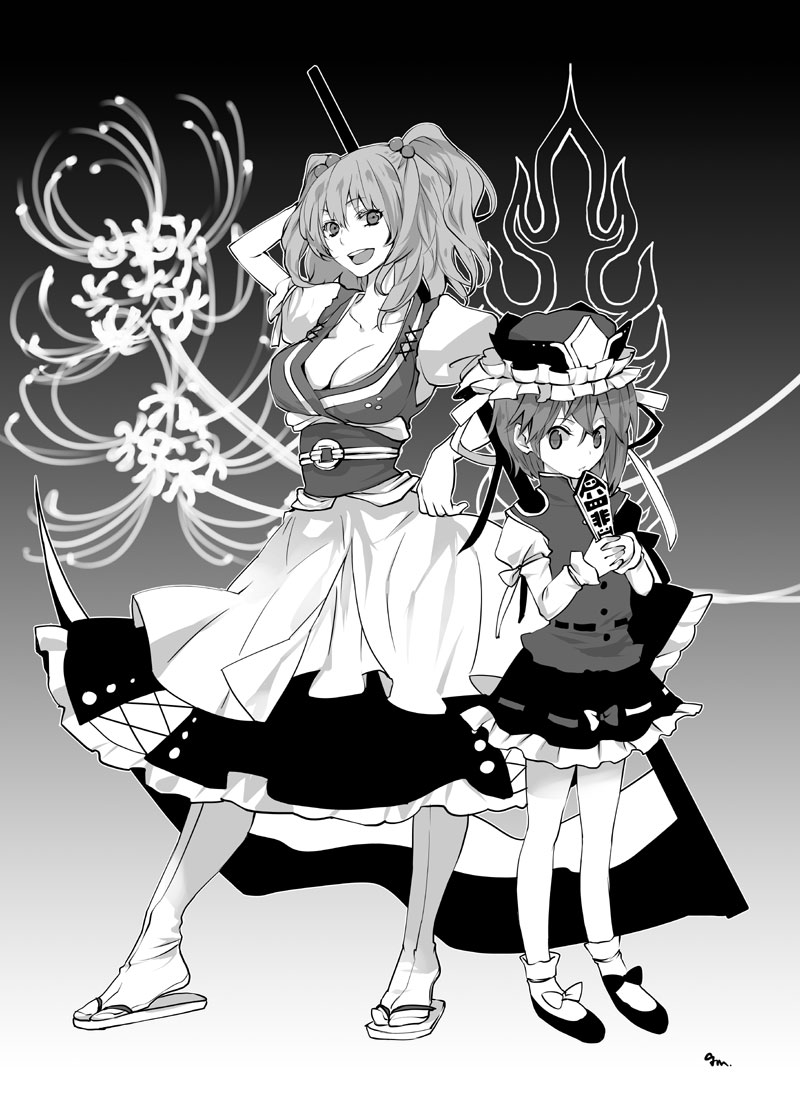 shiki eiki and onozuka komachi (touhou) drawn by gm_(noatake)