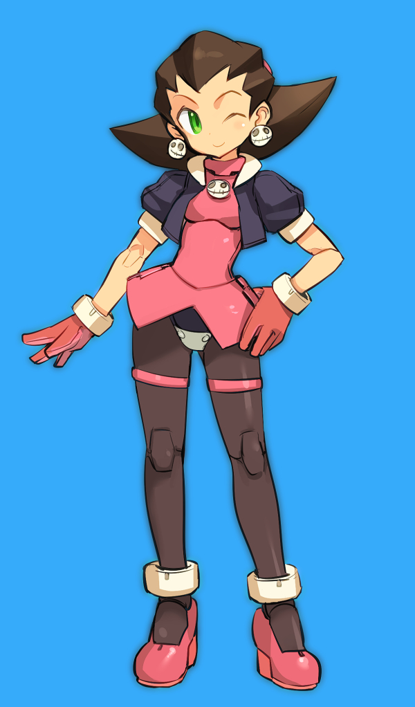 tron bonne (mega man and 1 more) drawn by shimada_fumikane