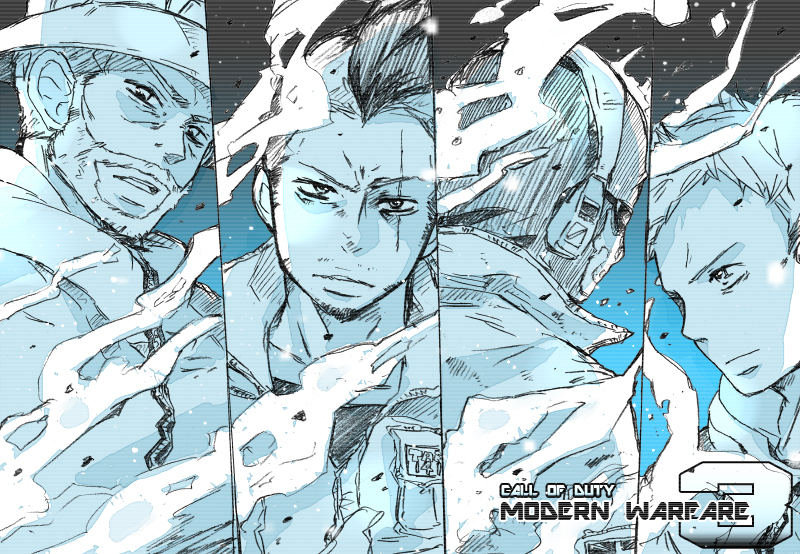 ghost, soap, captain price, roach, and soap mactavish (call of duty and 1 more) drawn by tajima_(minagawa)