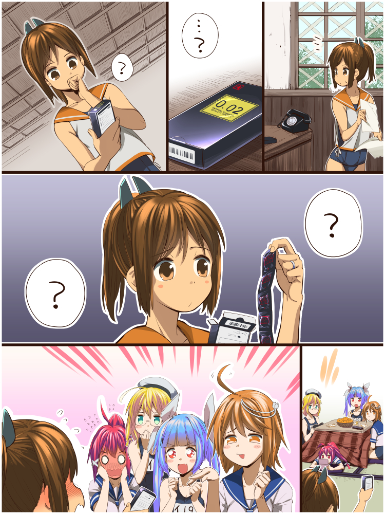 i-19, i-58, i-401, i-8, and i-168 (kantai collection) drawn by shiden_(sashimi_no_wife)