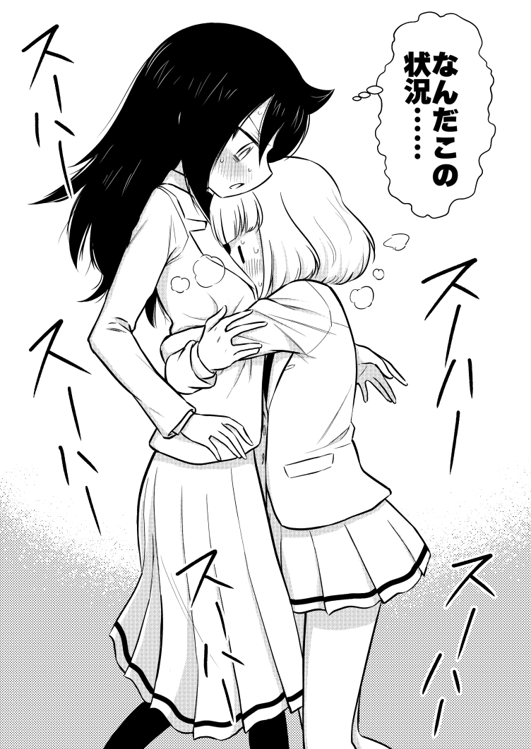 kuroki tomoko and uchi emiri (watashi ga motenai no wa dou kangaetemo omaera ga warui!) drawn by meis_(terameisu)