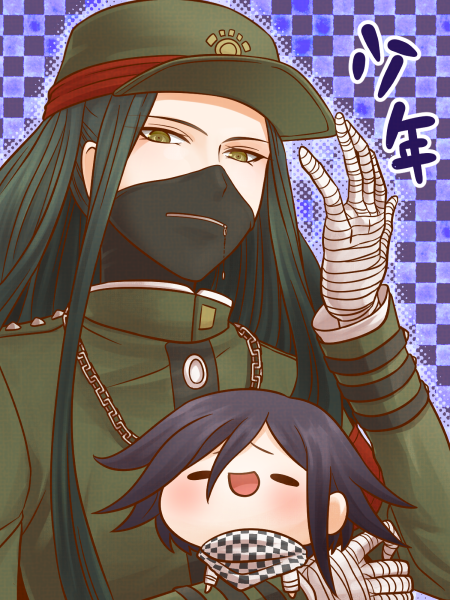 oma kokichi and shinguji korekiyo (danganronpa and 1 more) drawn by yumaru_(marumarumaru)