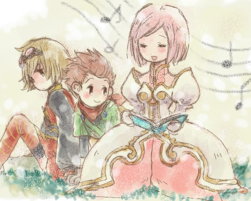 estellise sidos heurassein, rita mordio, and karol capel (tales of and 1 more) drawn by urihara84
