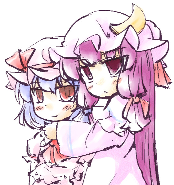 remilia scarlet and patchouli knowledge (touhou) drawn by natsuki_(silent_selena)