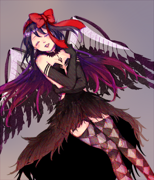 akemi homura and akuma homura (mahou shoujo madoka magica and 1 more) drawn by nobi_(ro_as)
