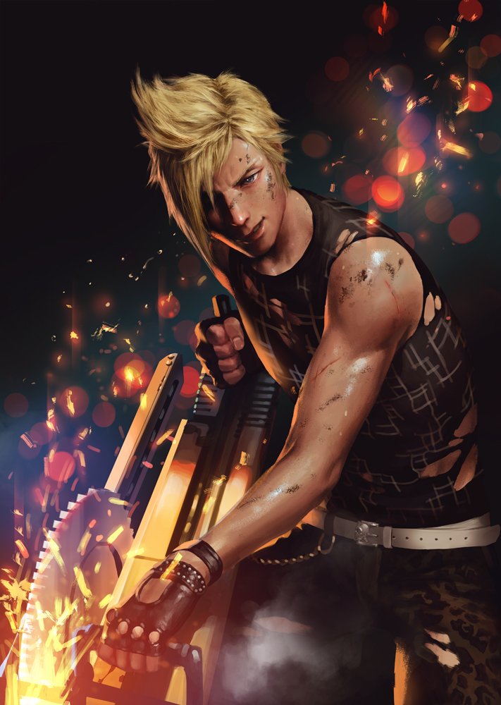 prompto argentum (final fantasy and 1 more) drawn by penguin_frontier