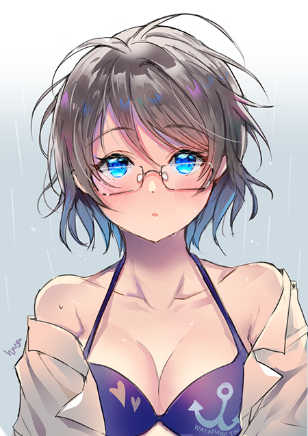watanabe you (love live! and 1 more) drawn by hyugo