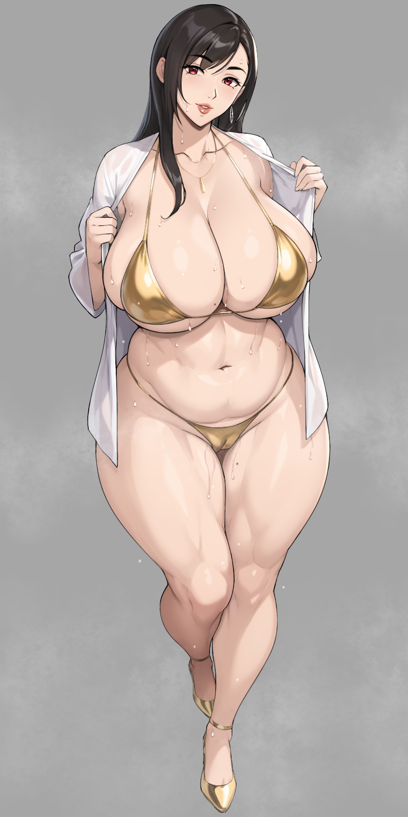 tifa lockhart (final fantasy and 1 more) drawn by nanabe_78