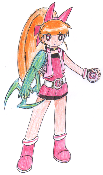 akazutsumi momoko and hyper blossom (powerpuff girls z and 2 more) drawn by achthenuts