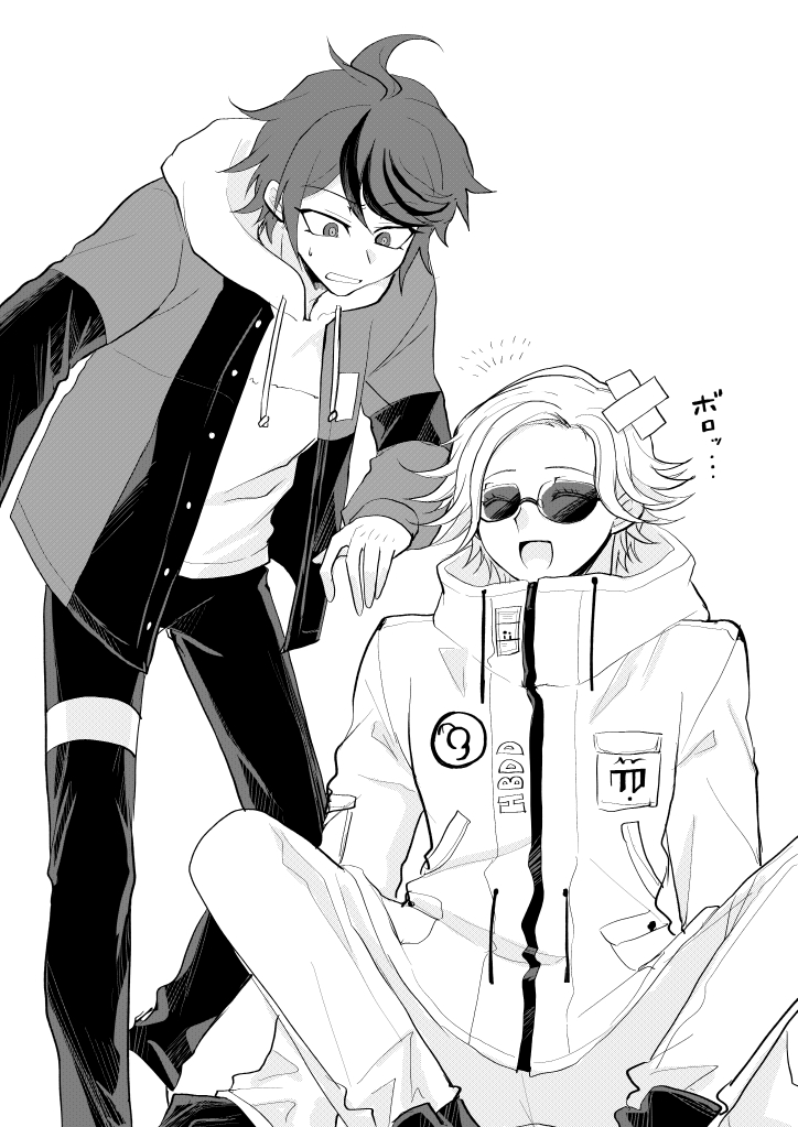 aotsuki eito and sumino takumi (the hundred line -last defense academy-) drawn by boke_2
