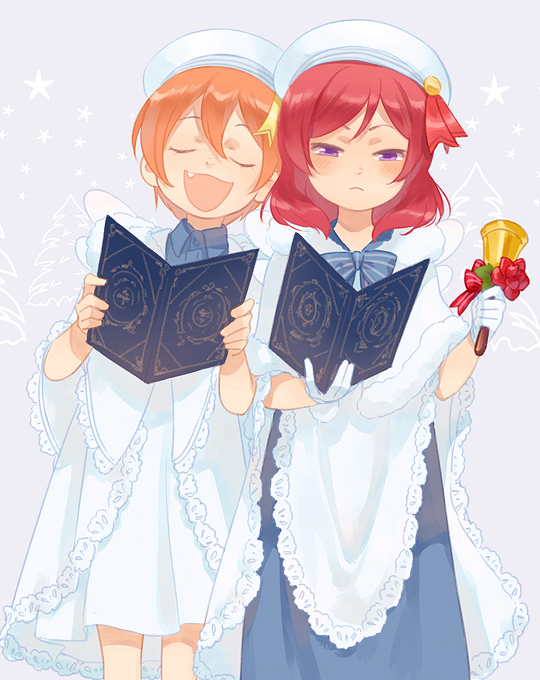 nishikino maki and hoshizora rin (love live! and 2 more) drawn by loveariddle