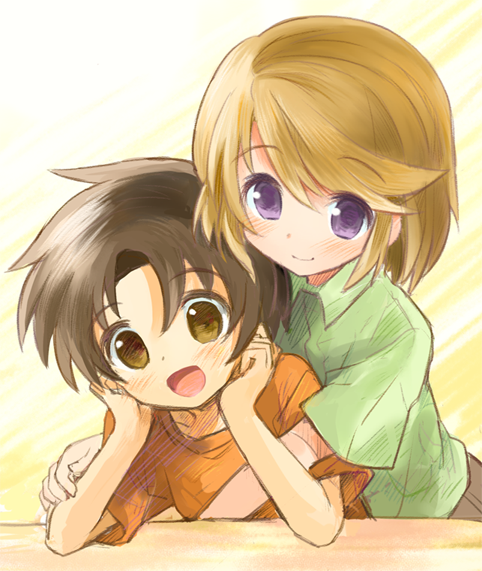 minashiro soushi and makabe kazuki (soukyuu no fafner) drawn by sakaki_tsui