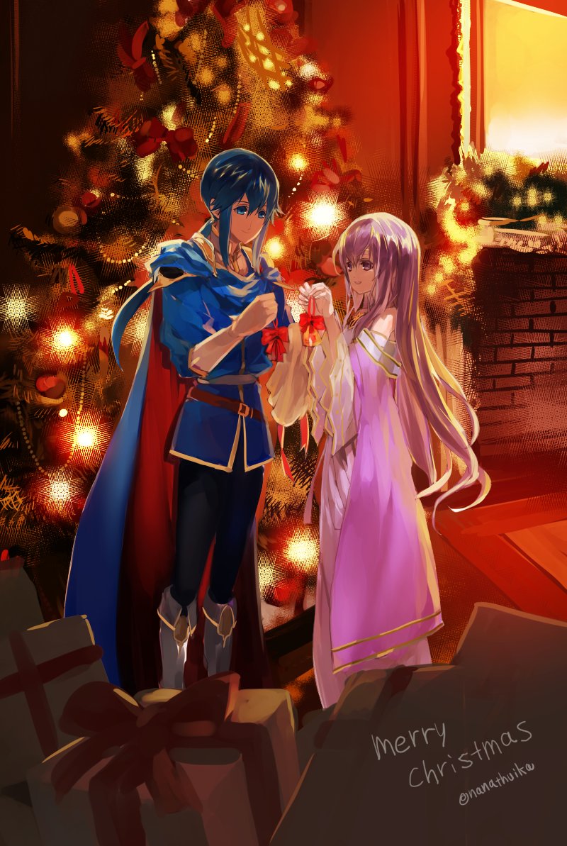 seliph and julia (fire emblem and 1 more) drawn by nanathuika