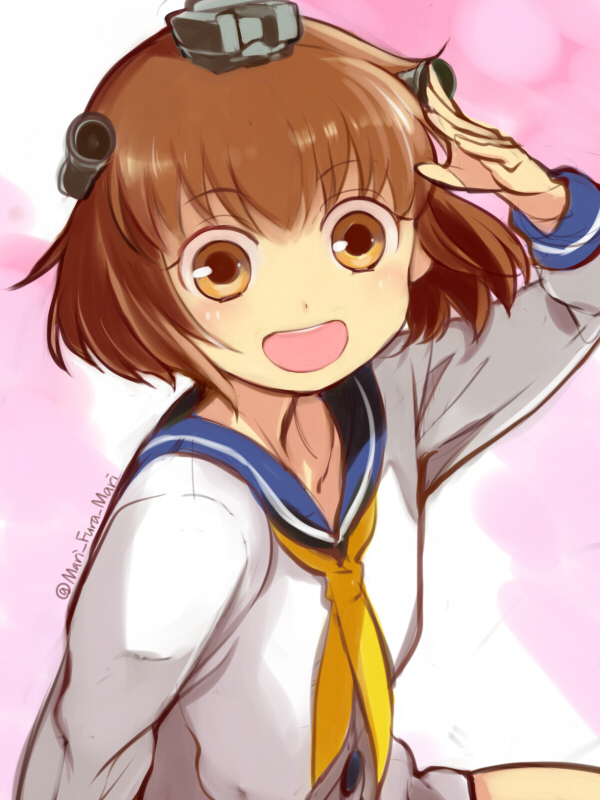 yukikaze (kantai collection) drawn by primary_stage