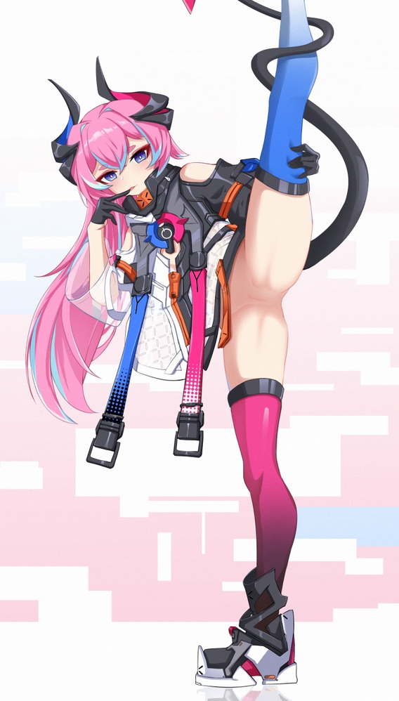 rozaliya olenyeva and delta (honkai and 1 more) drawn by xiaosa123