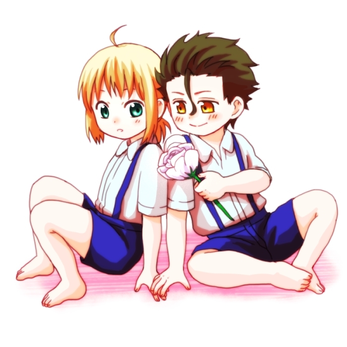 artoria pendragon, saber, and diarmuid ua duibhne (fate and 1 more) drawn by katanamaru_(blazeknight)