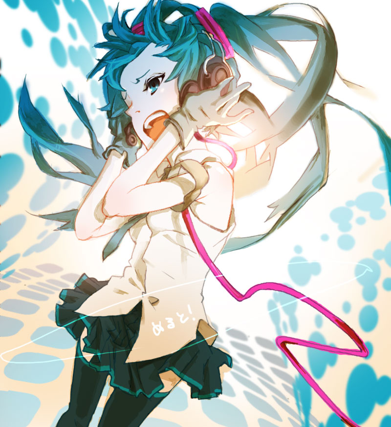 hatsune miku (vocaloid and 1 more) drawn by 12_(xaenedju)