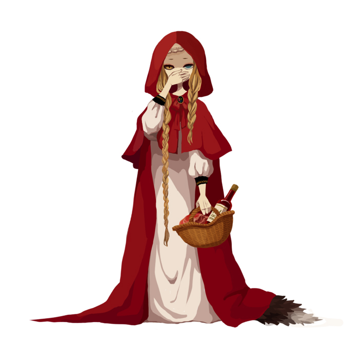 little red riding hood (original and 1 more) drawn by nona_drops