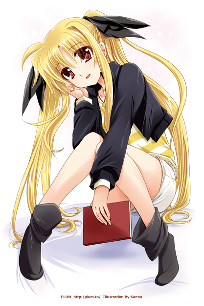 fate testarossa (lyrical nanoha and 3 more) drawn by kanna_(plum)