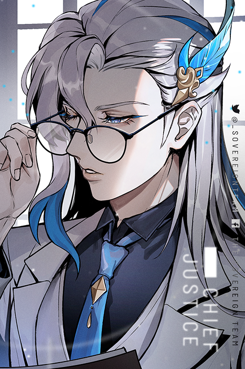 neuvillette (genshin impact) drawn by sovereignteam
