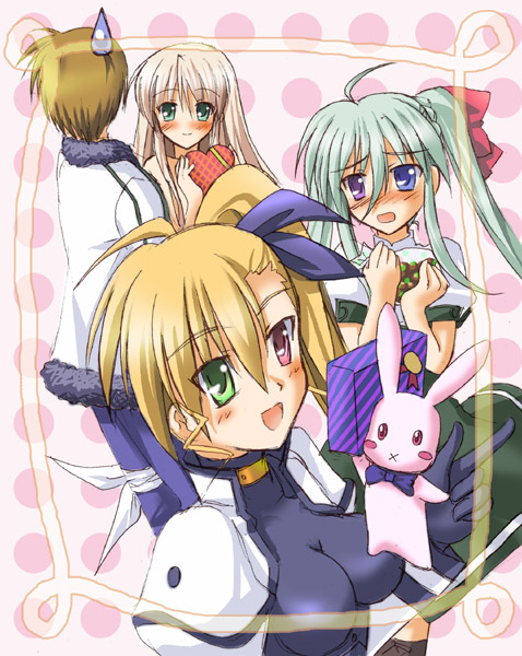 vivio, einhard stratos, sacred heart, lily-strosek, and thoma avenir (lyrical nanoha and 2 more) drawn by kotaken