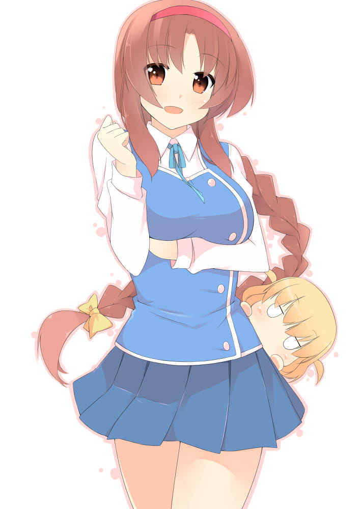takao and shibasaki roka (d-frag!) drawn by sasakura