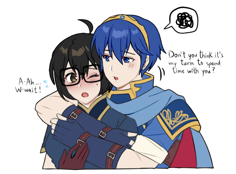 marth, kiran, and female kiran (fire emblem and 2 more) drawn by maji_(majibomber)
