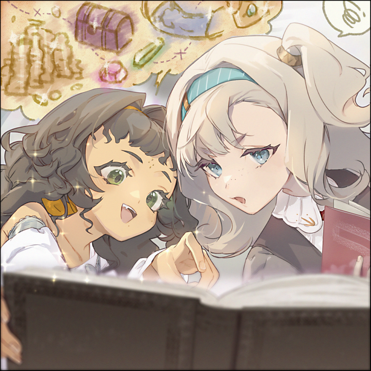 matilda bouanich and kanjira (reverse:1999) drawn by susii