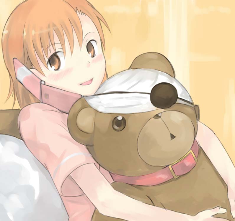 misaka mikoto and kill bear (toaru majutsu no index) drawn by enoki_p