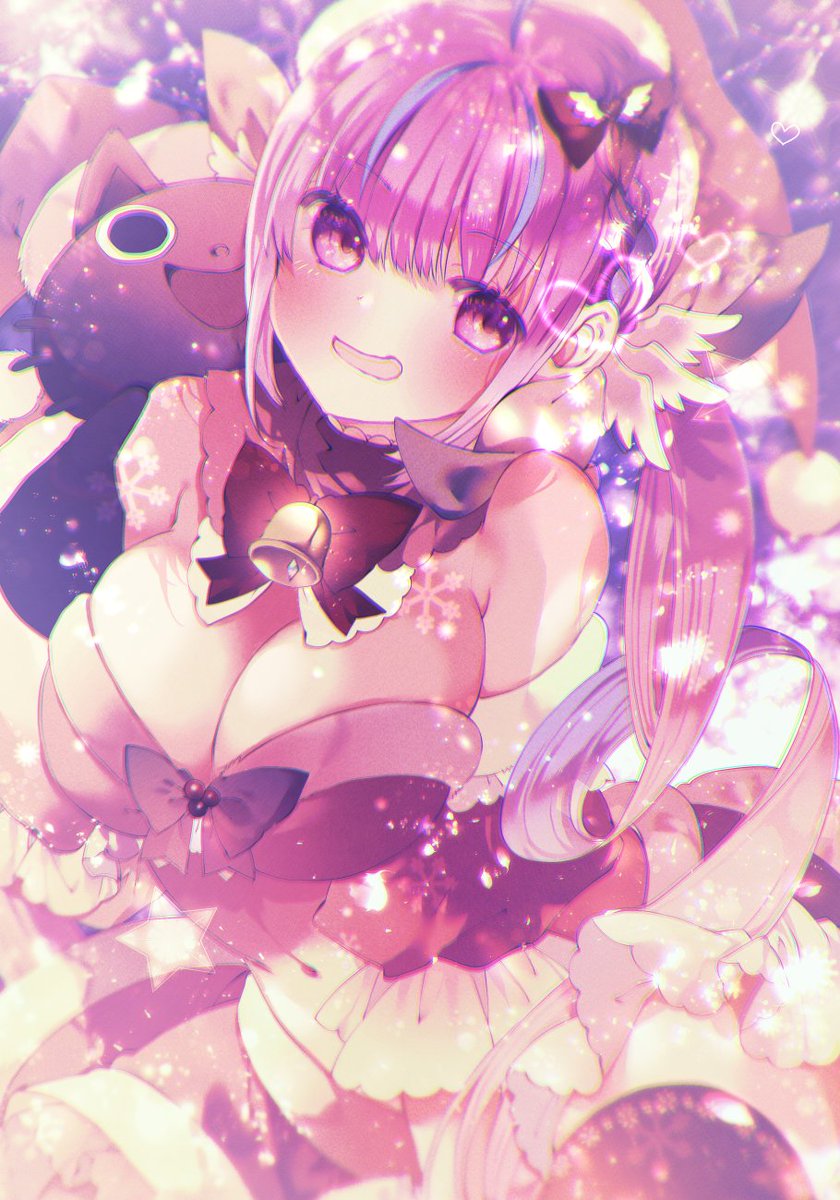 minato aqua and neko (hololive) drawn by moo_(umineko)