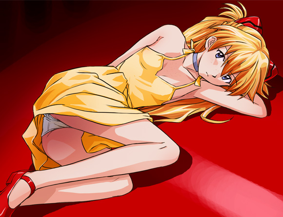 souryuu asuka langley (neon genesis evangelion) drawn by haruyama_kazunori