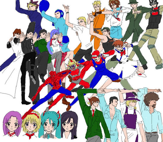 hatsune miku, kirisame marisa, alice margatroid, suzumiya haruhi, takamachi nanoha, and 17 more (touhou and 21 more)