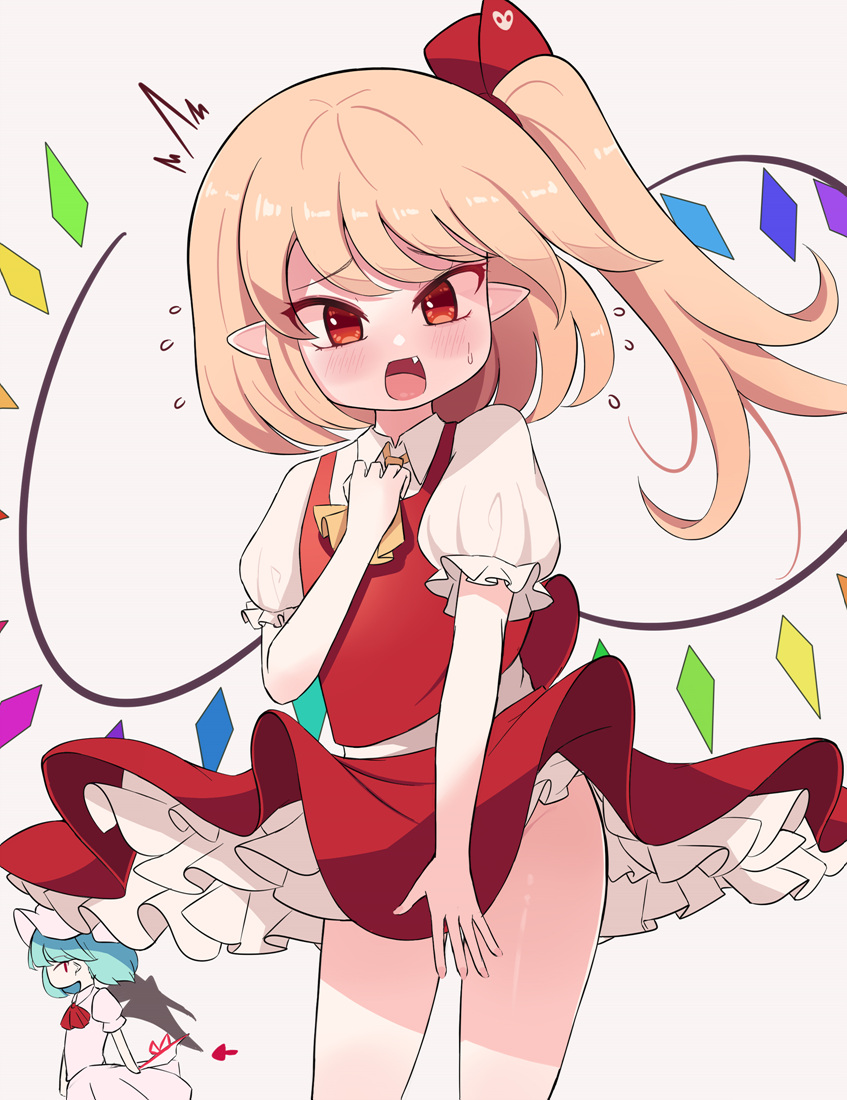 remilia scarlet and flandre scarlet (touhou) drawn by sseopik