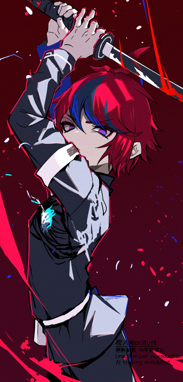 sumino takumi (the hundred line -last defense academy-) drawn by yoruhachi