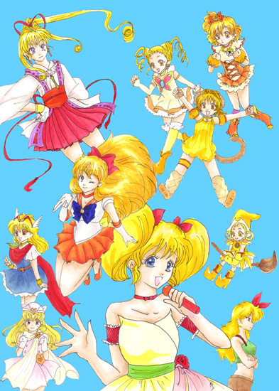 aino minako, sailor venus, lunch, asuka momoko, fong pudding, and 2 more (precure and 6 more) drawn by tokikyo