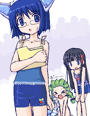 xp-tan, me-tan, and 2k-tan (os-tan and 1 more) drawn by takayaki