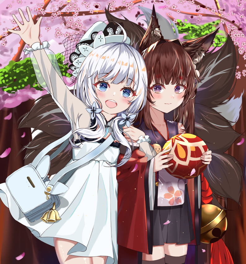 manjuu, amagi-chan, and little illustrious (azur lane) drawn by ksami