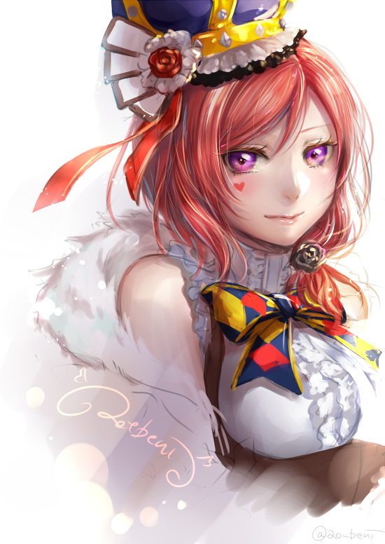 nishikino maki (love live! and 1 more) drawn by ao+beni