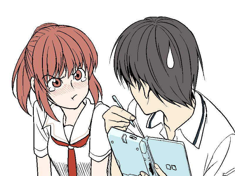 sakino asuka (kimi kiss) drawn by satou_yuuki