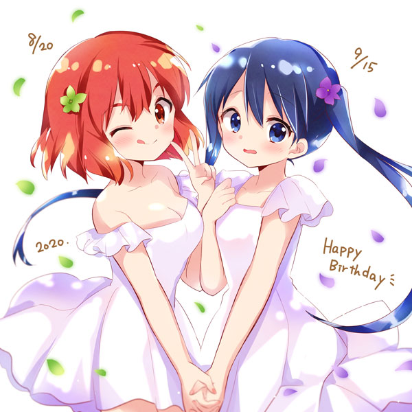 komichi aya and inokuma youko (kin-iro mosaic) drawn by hara_yui