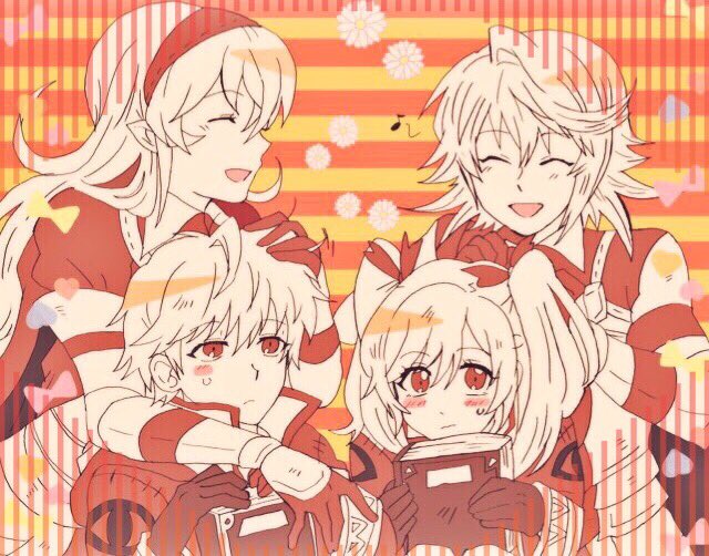 female corrin, female robin, male robin, and male corrin (fire emblem and 3 more) drawn by kiriya_(552260)