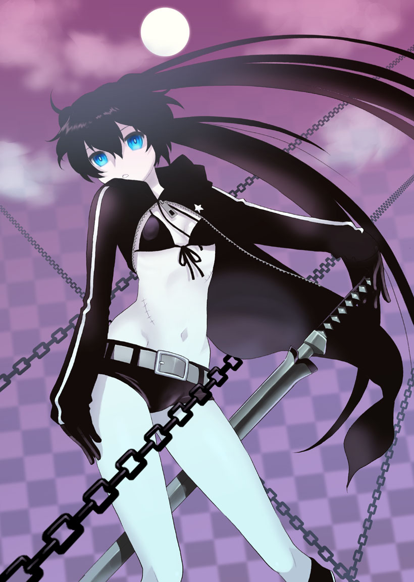 black rock shooter (black rock shooter) drawn by mattaku_mousuke