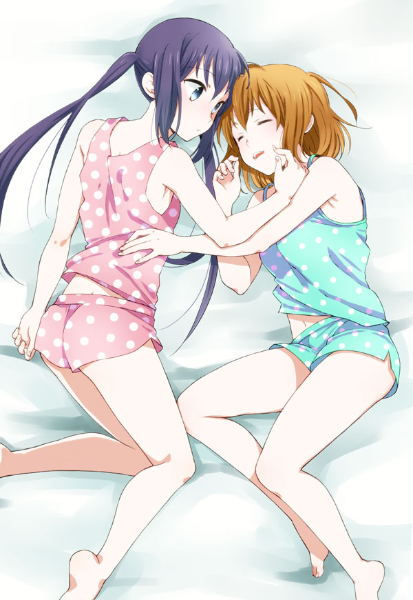 nakano azusa and hirasawa yui (k-on!) drawn by yabusaka