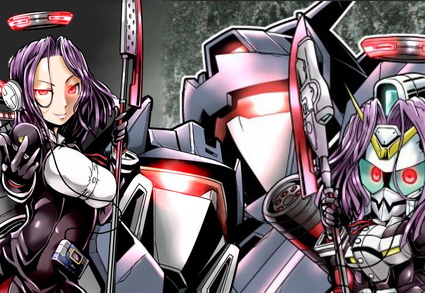 tatsuta and soundwave (kantai collection and 4 more) drawn by kamizono_(spookyhouse) and mayohi_neko